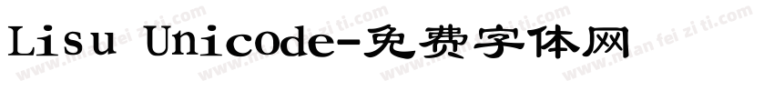 Lisu Unicode字体转换